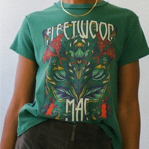 Fleetwood Mac Butterflies Reverse Tee- Brand New With Tags